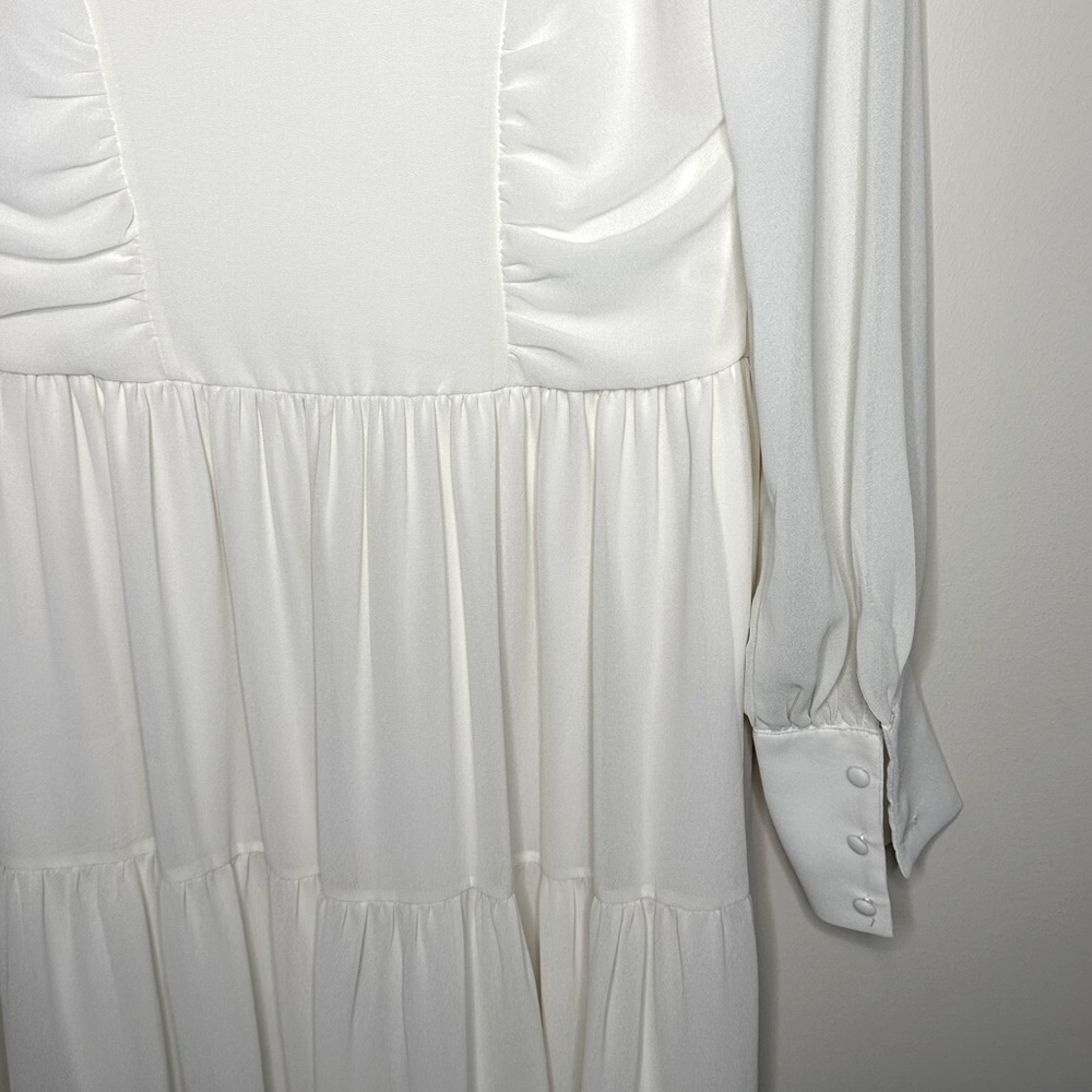 Vero Moda Cream Tiered Maxi Dress Size Small - Picture 12 of 13